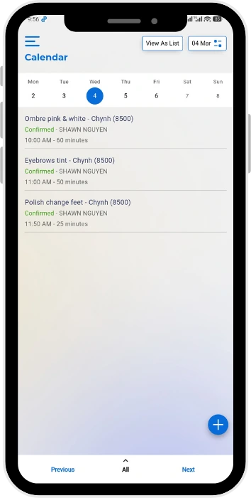 Phone App Appointment