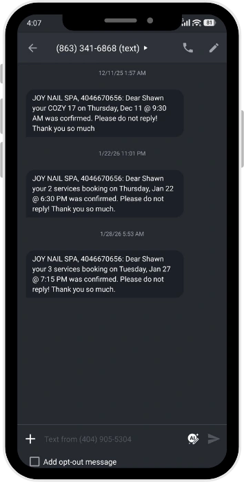 Phone Confirm Appointment
