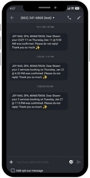 Phone Confirm Appointment